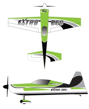 Pilot RC Extra 260 - Green Graphic Package